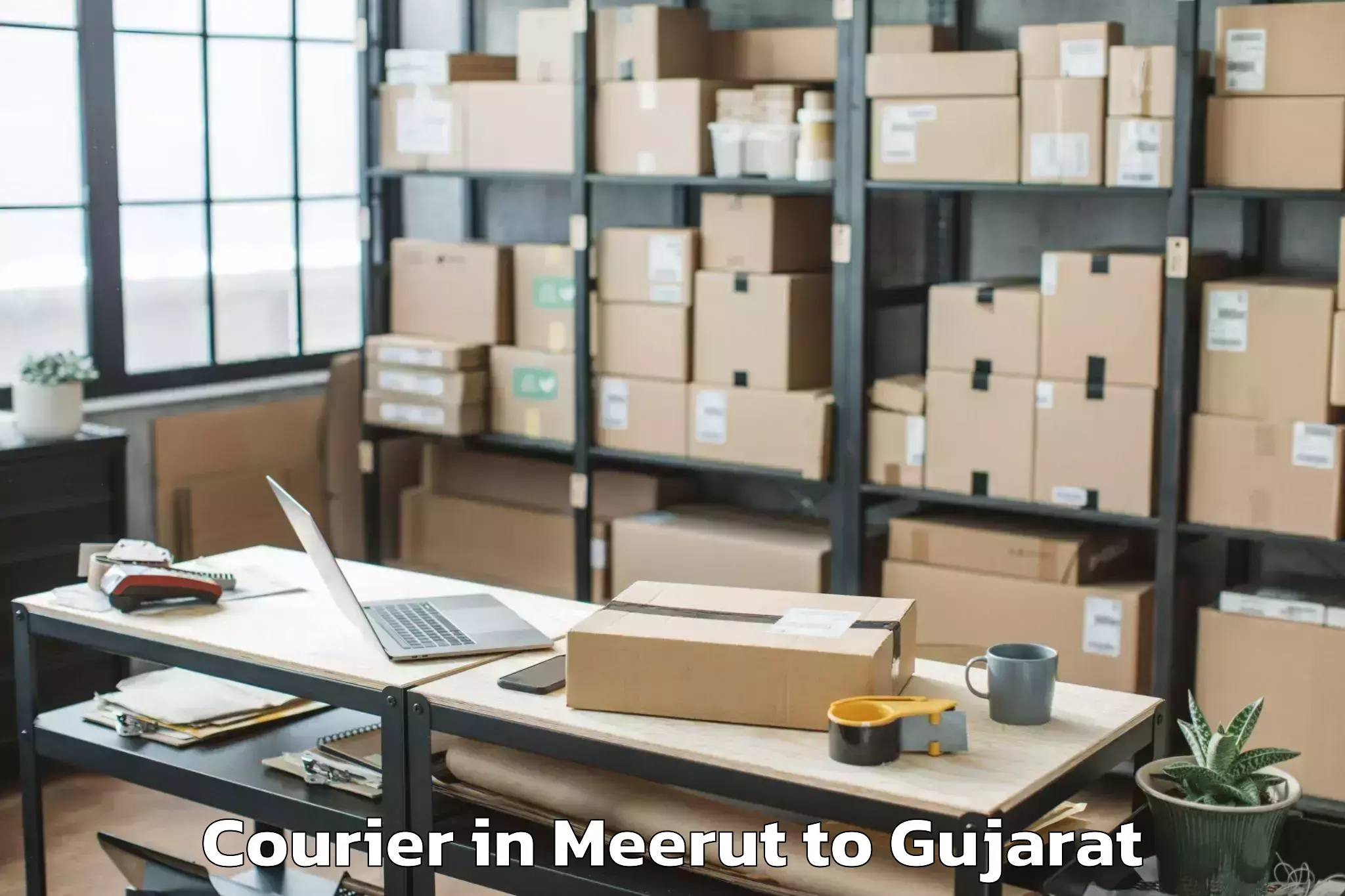 Comprehensive Meerut to Kalavad Courier